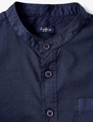 Shirt L/S blue 495