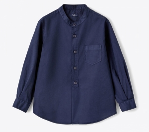 Shirt L/S blue 495